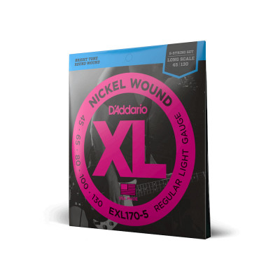 Струны для 5 струнной бас-гитары D'ADDARIO EXL170 5