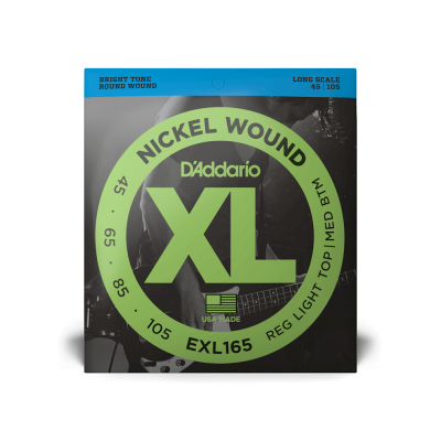 D'Addario EXL165 - комплект струн для бас-гитары 45-65-85-105