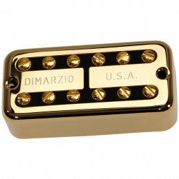 DiMarzio DP294FGBK PAF'TRON BRIDGE - звукосниматель для электрогитары, хамбакер, Алнико 5, 255 мВ, 9,13 кОм, золото/чёрный