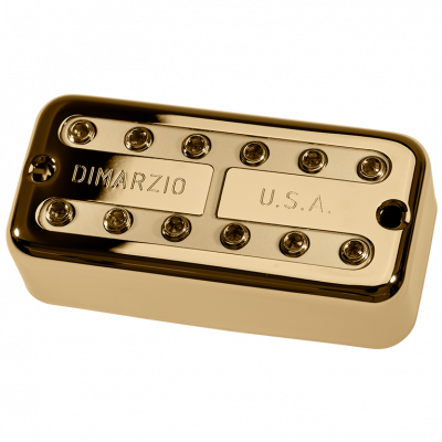 DiMarzio DP297FGCR SUPER DISTOR'TRON - звукосниматель для электрогитары, хамбакер, керамика, 410 мВ, 14,62 кОм, золото/кремовый