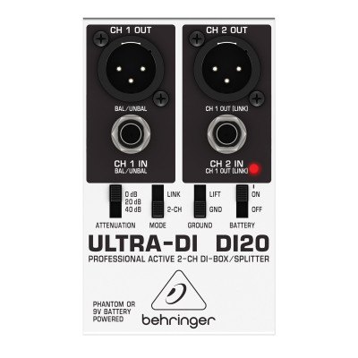 Behringer DI20 Активный DI-box, 2-х канальный